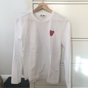 Comme des Garçons PLAY
Long-Sleeve Double Heart T-Shirt